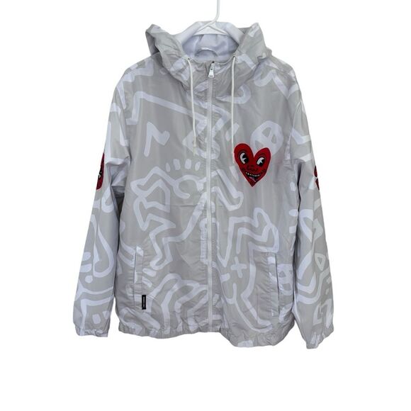 NWT Members Only x Keith Haring Windbreaker Jacket Sz XL - Picture 1 of 15